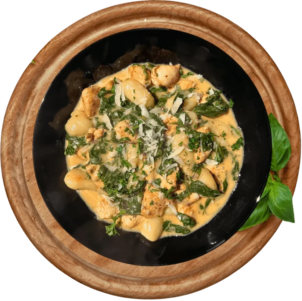 Gnocchi Alfredo met Malse Kipfilet