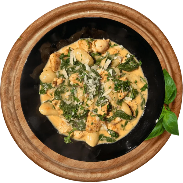 Gnocchi Alfredo met Malse Kipfilet