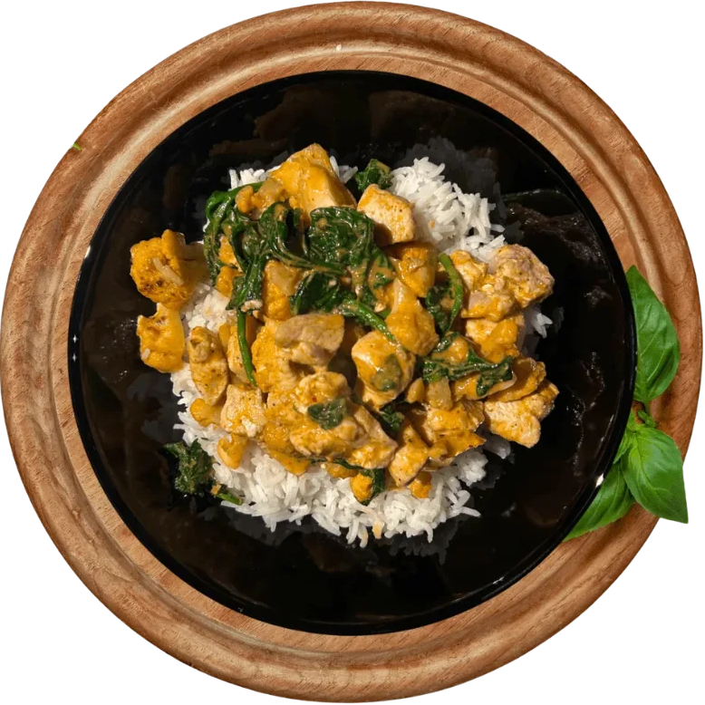  Thaise curry - Malse Kipfilet - Basmati rijst